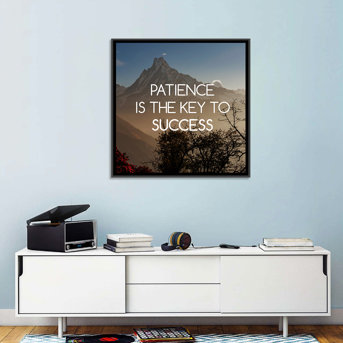 Patience Is the Key to Success Wall Art