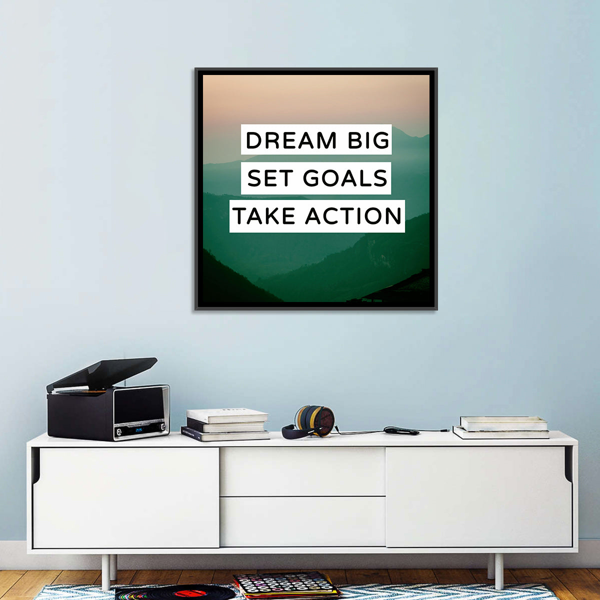 Dream Big Set Goals Wall Art
