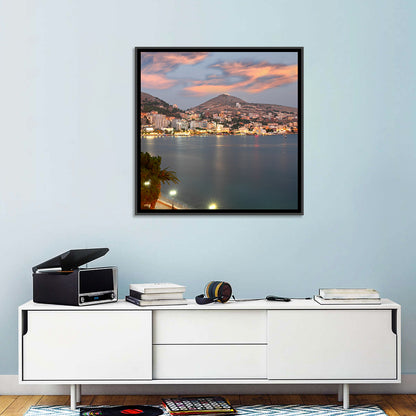 Sarandë Bay at Dusk Wall Art