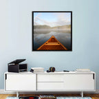 Cedar Canoe on Lake Ontario Wall Art