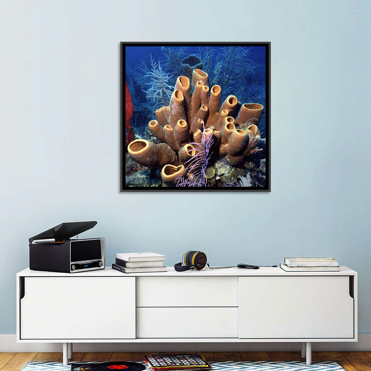 Belize Reef Sponge Scene Wall Art