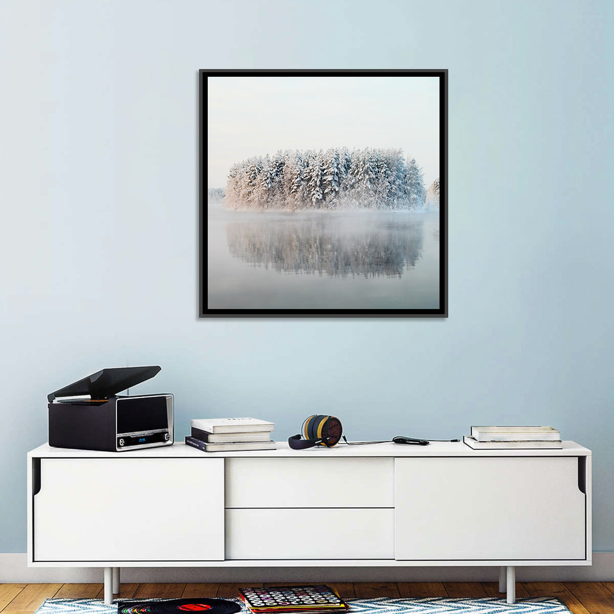 Misty Karelia Lake Wall Art