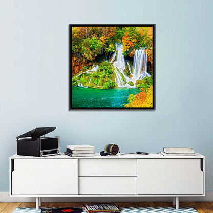 Plitvička Jezera Autumn Falls Wall Art