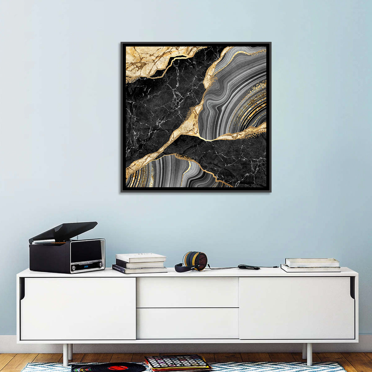 Gold River Abstract Wall Art