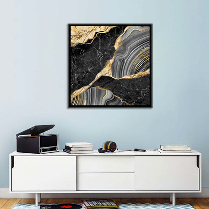 Gold River Abstract Wall Art