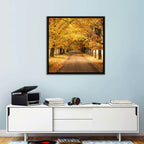 Golden Autumn Road Wall Art
