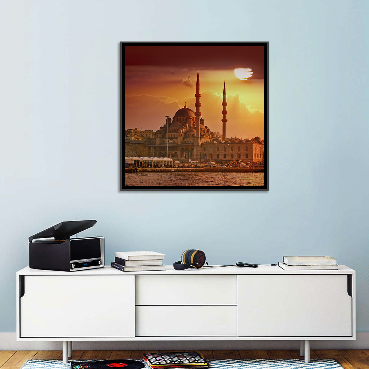 Yeni Cami Golden Hour Wall Art