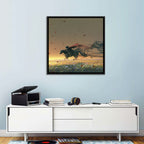 Unstoppable Knight with Red Cape Wall Art