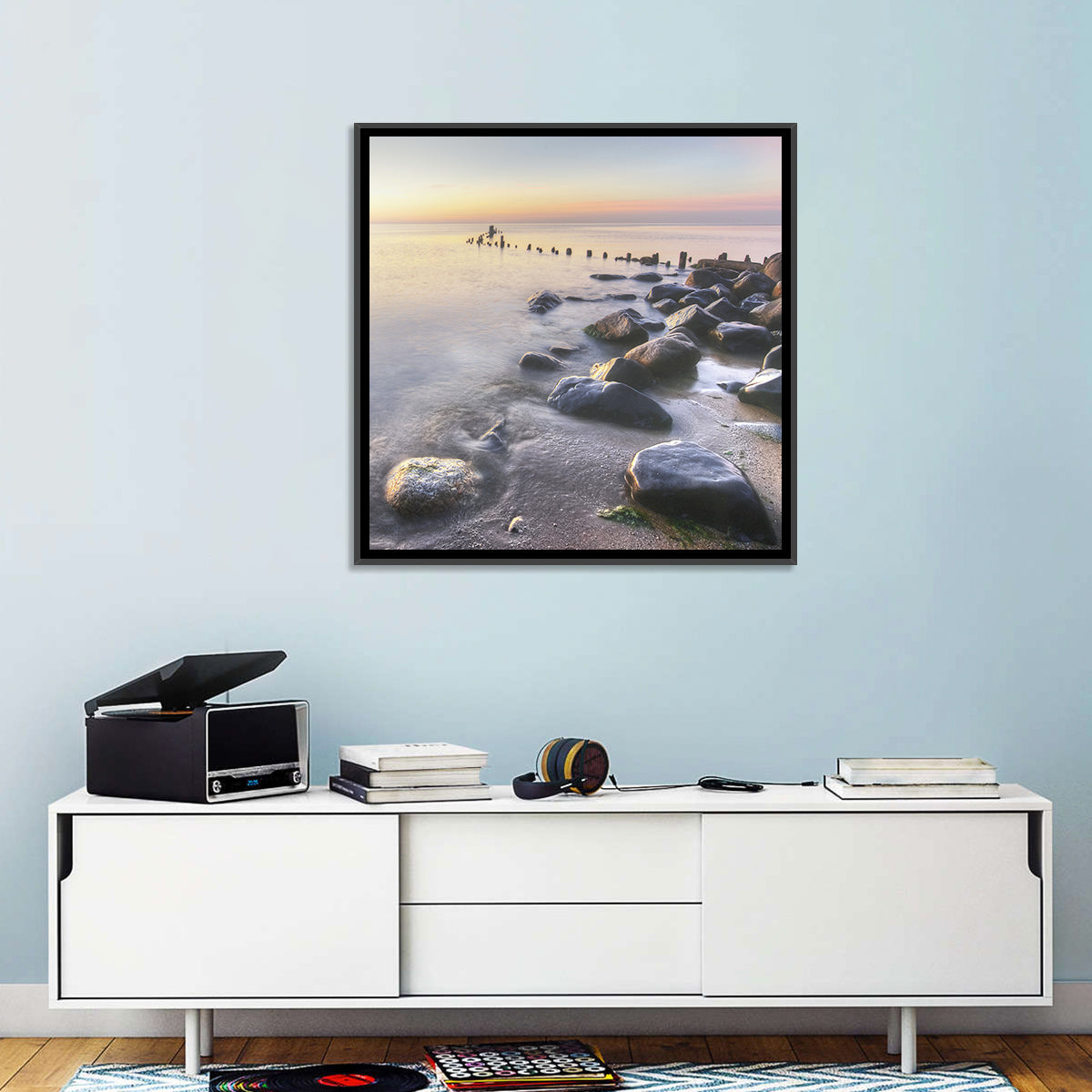 Michigan Shoreline Pilings Wall Art