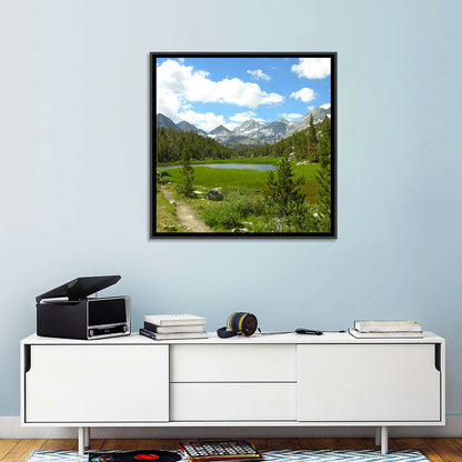 Sierra Nevada Trail to Snow Capped Peaks Wall Art