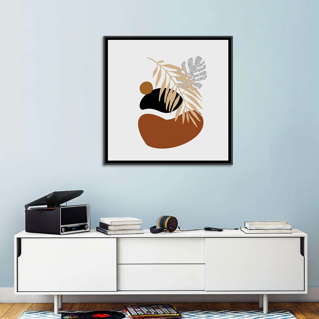 Tropical Stones Palm Leaf Wall Art