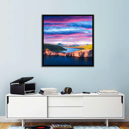 Sørvágsvatn Sunset Wall Art