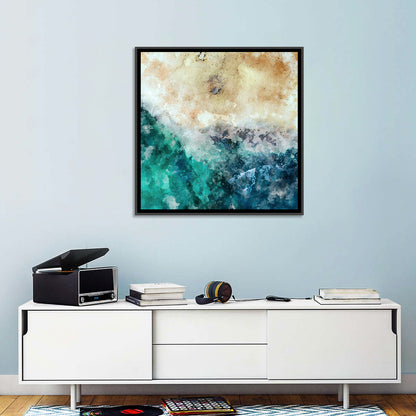 Aerial Beach Abstract Wall Art
