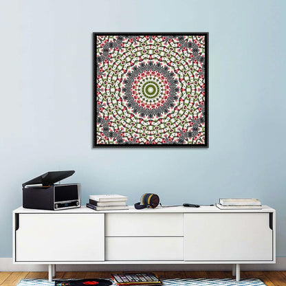 Cherry Mosaic Mandala Wall Art