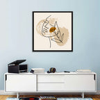 Minimalist Woman Line Portrait Wall Art