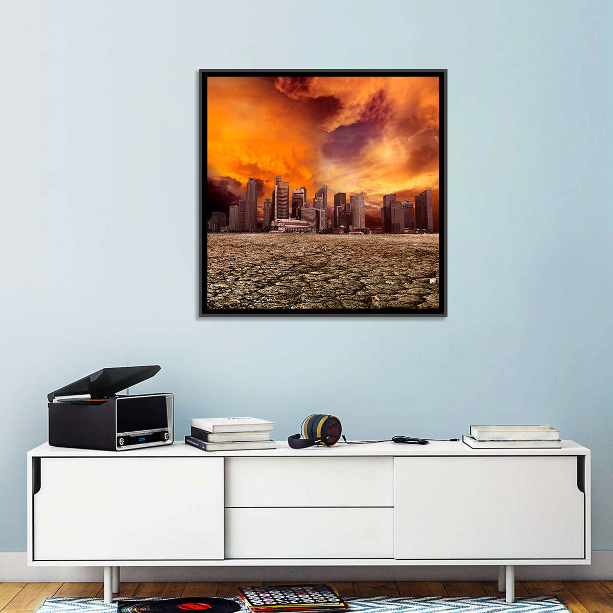Desolate Singapore Skyline Wall Art