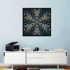 Black Gothic Demon Mandala Wall Art