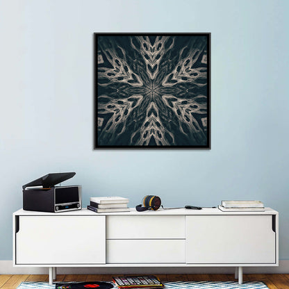 Black Gothic Demon Mandala Wall Art
