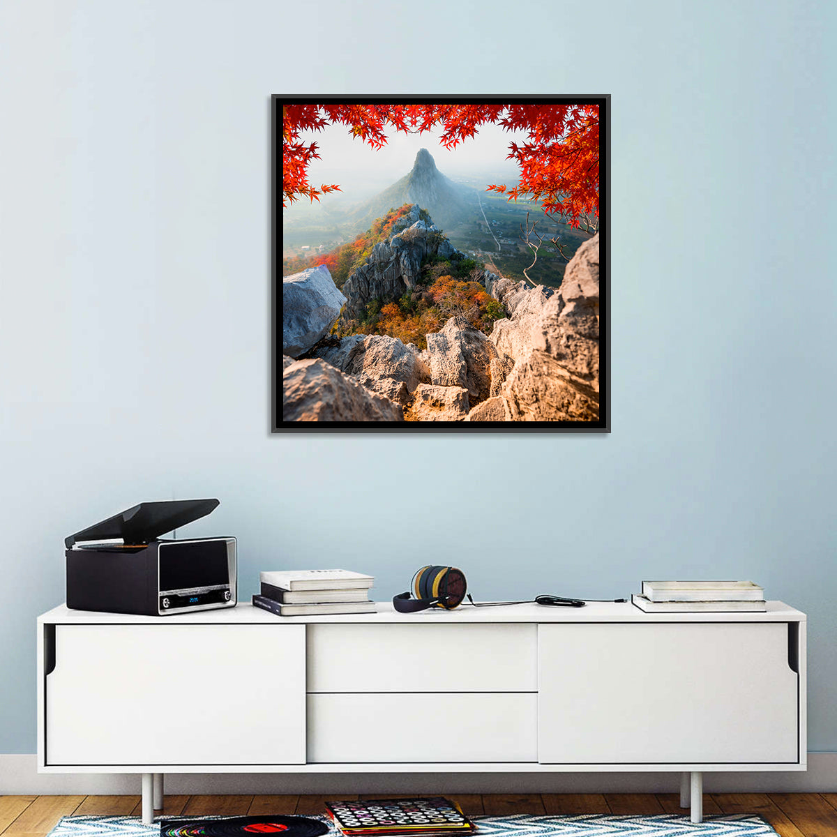 Khao Nor Maple Framed Peak Wall Art