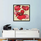 Vintage Poppy Illustration Wall Art