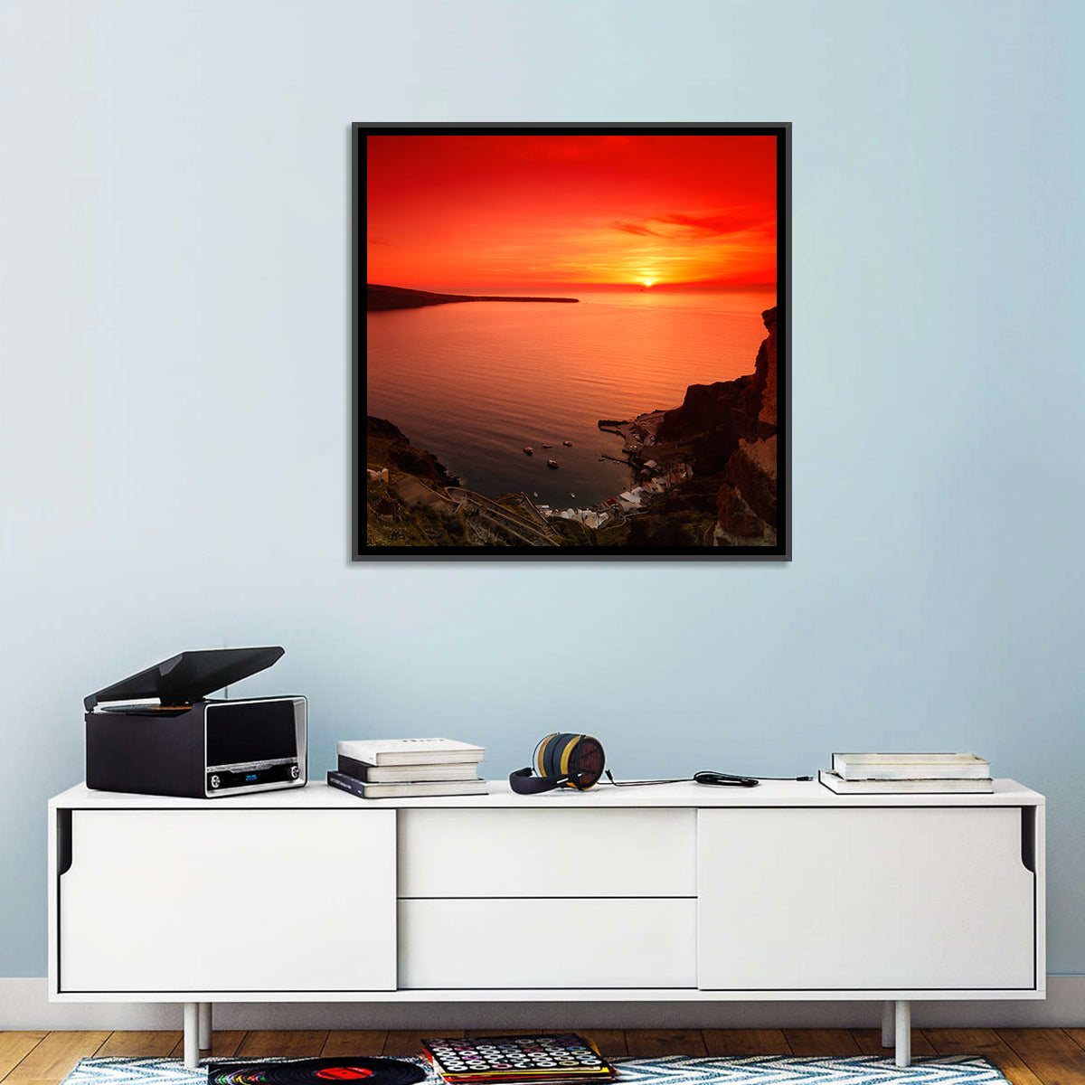 Ammoudi Bay Sunset, Oia Wall Art