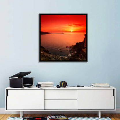 Ammoudi Bay Sunset, Oia Wall Art
