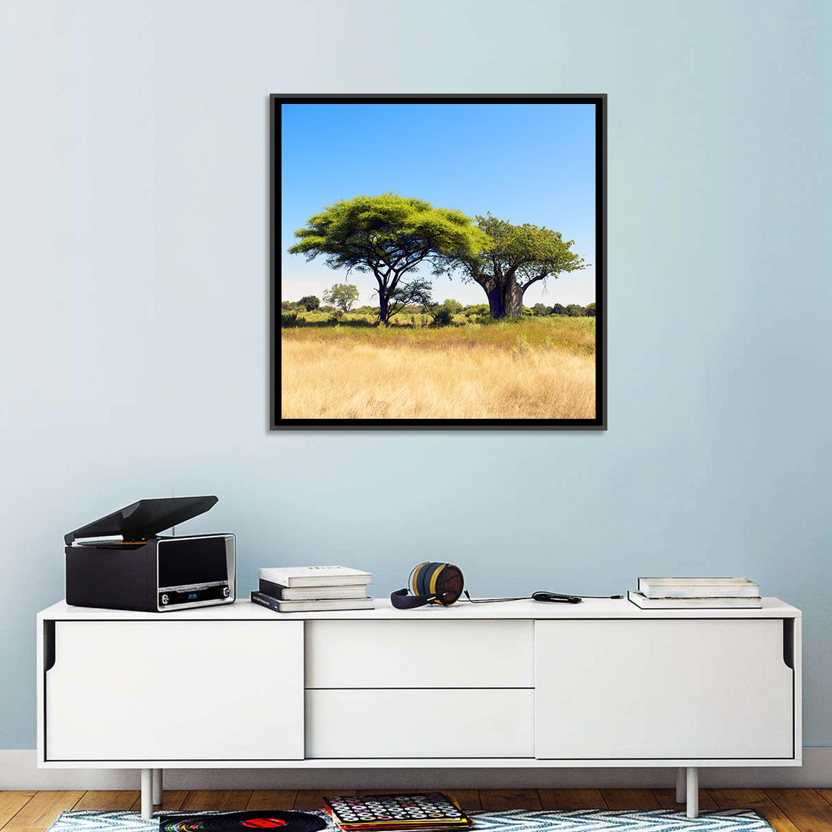 Acacia and Baobab Trees Wall Art