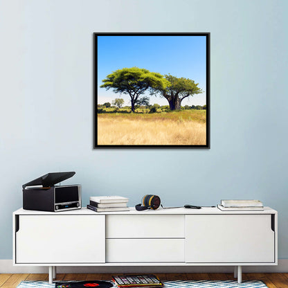 Acacia and Baobab Trees Wall Art