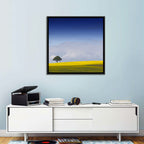 Solitary Tree Over Rapeseed Field Wall Art