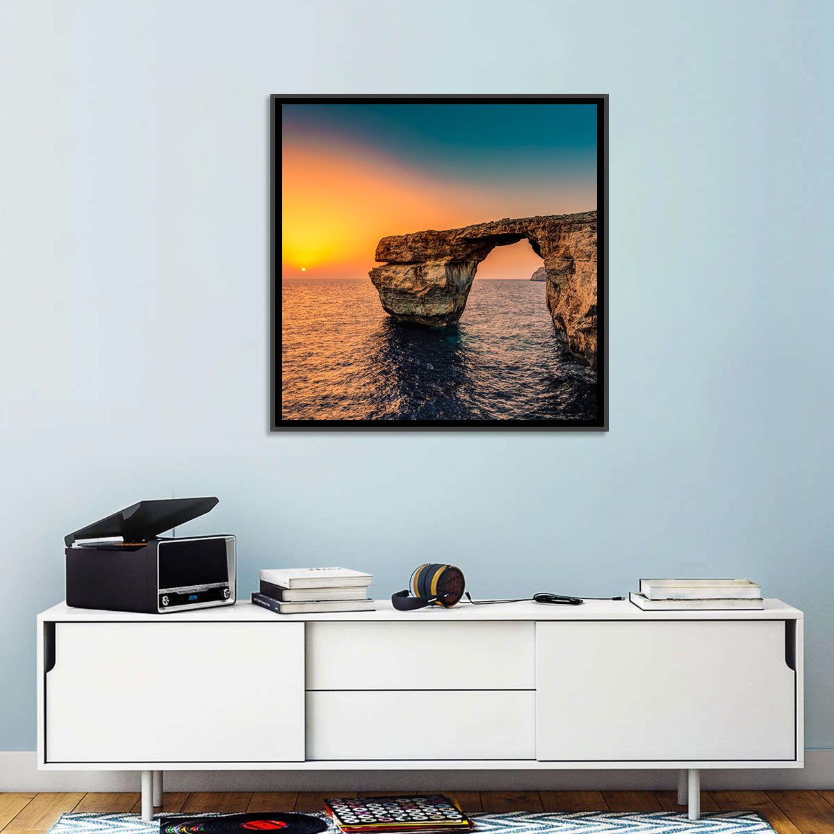 Azure Window Sunset, Dwejra Wall Art