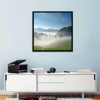 Sunlit Terraced Tea Hills Wall Art