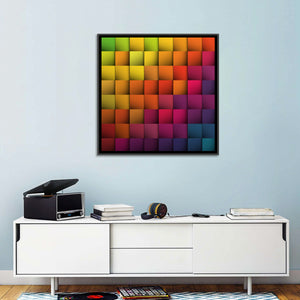 Squares Blocks Abstract Wall Art