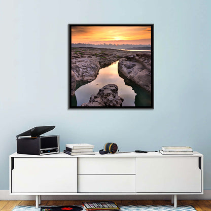 Sam Phan Bok Sunrise River Canyon Wall Art