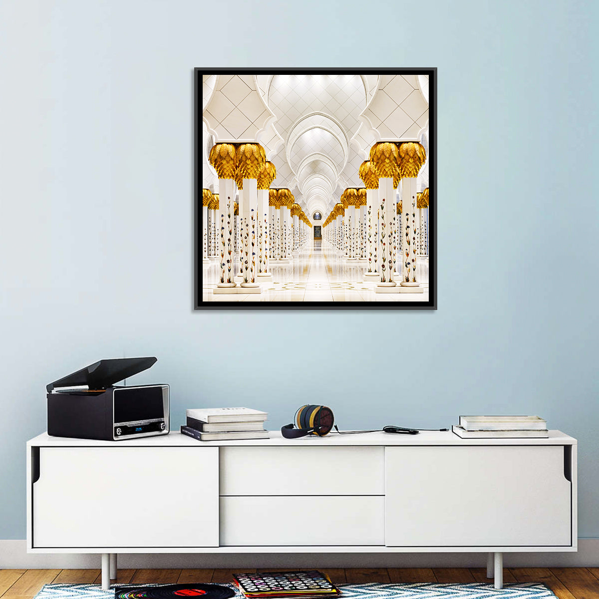 Sheikh Zayed Grand Mosque Colonnade Wall Art
