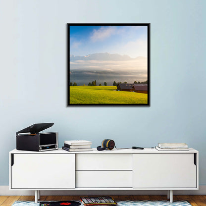 Sunlit Mountain Clouds Wall Art