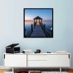 Pamlico Sound Twilight Gazebo Wall Art