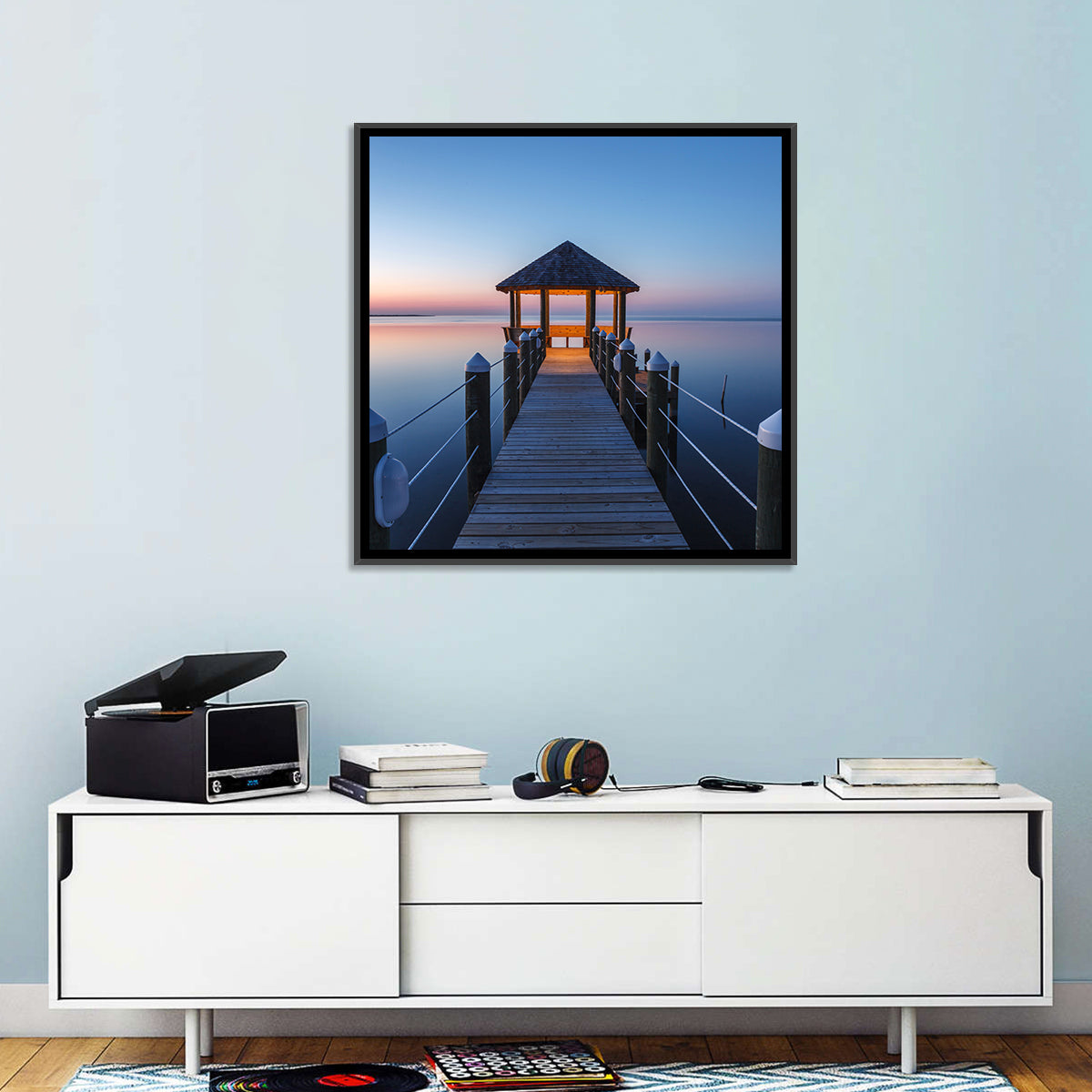 Pamlico Sound Twilight Gazebo Wall Art
