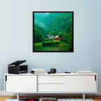 Mist Over Lake Tarnita Wall Art
