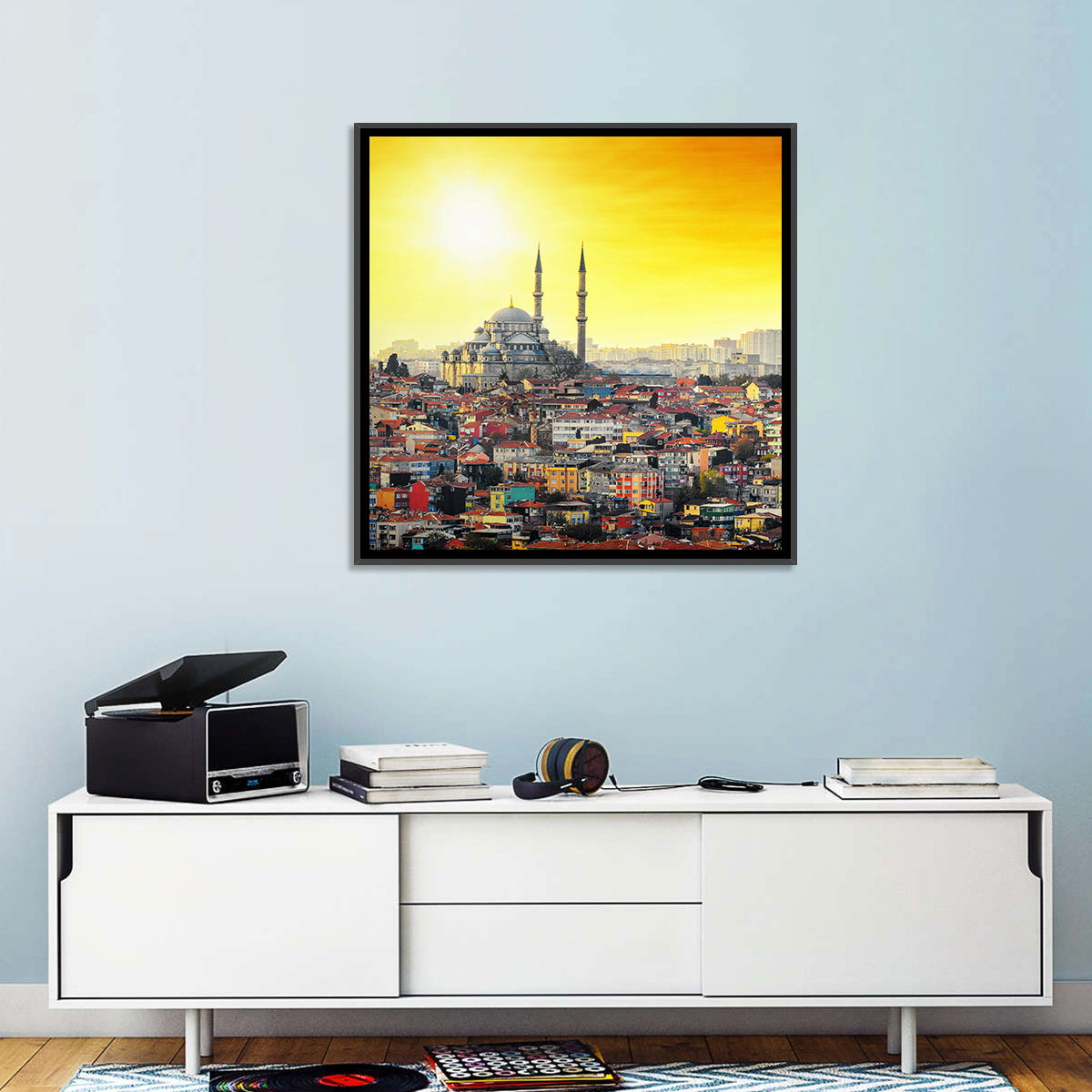 Fatih Mosque at Sunset Wall Art