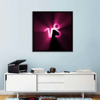 Glowing Capricorn Symbol Wall Art