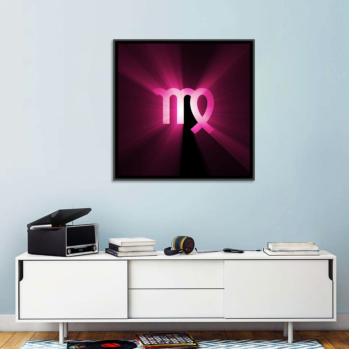 Radiant Virgo Symbol Wall Art