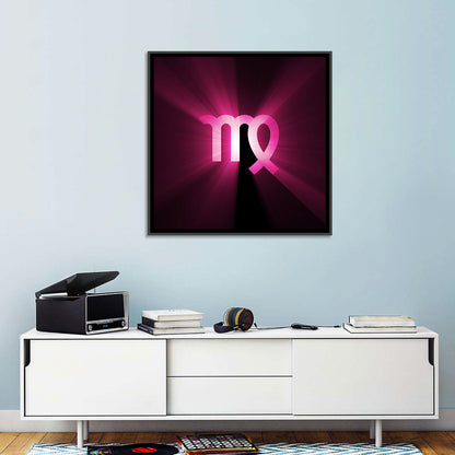 Radiant Virgo Symbol Wall Art