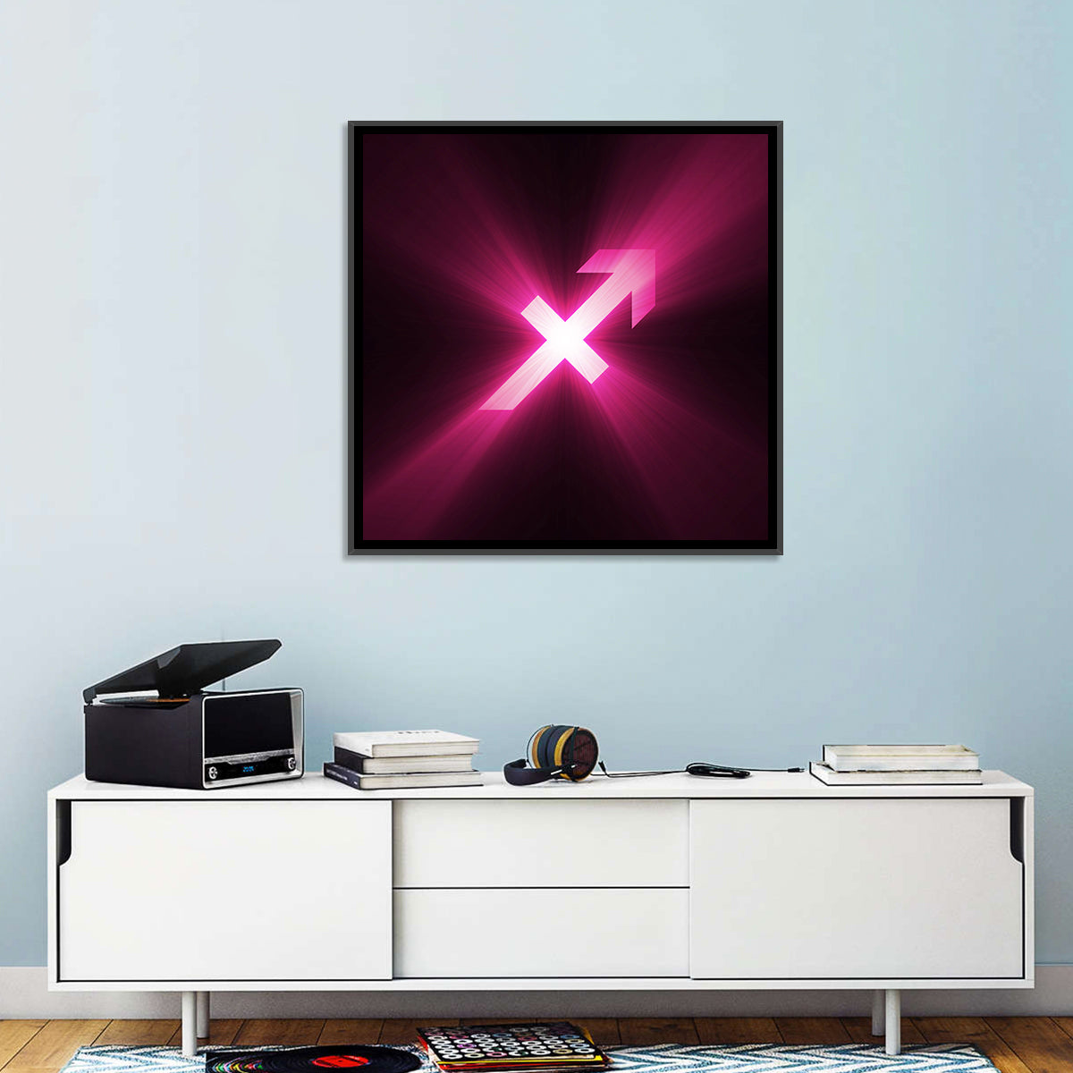 Cosmic Sagittarius Symbol Wall Art
