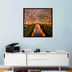 Meguro River Cherry Blossoms Wall Art