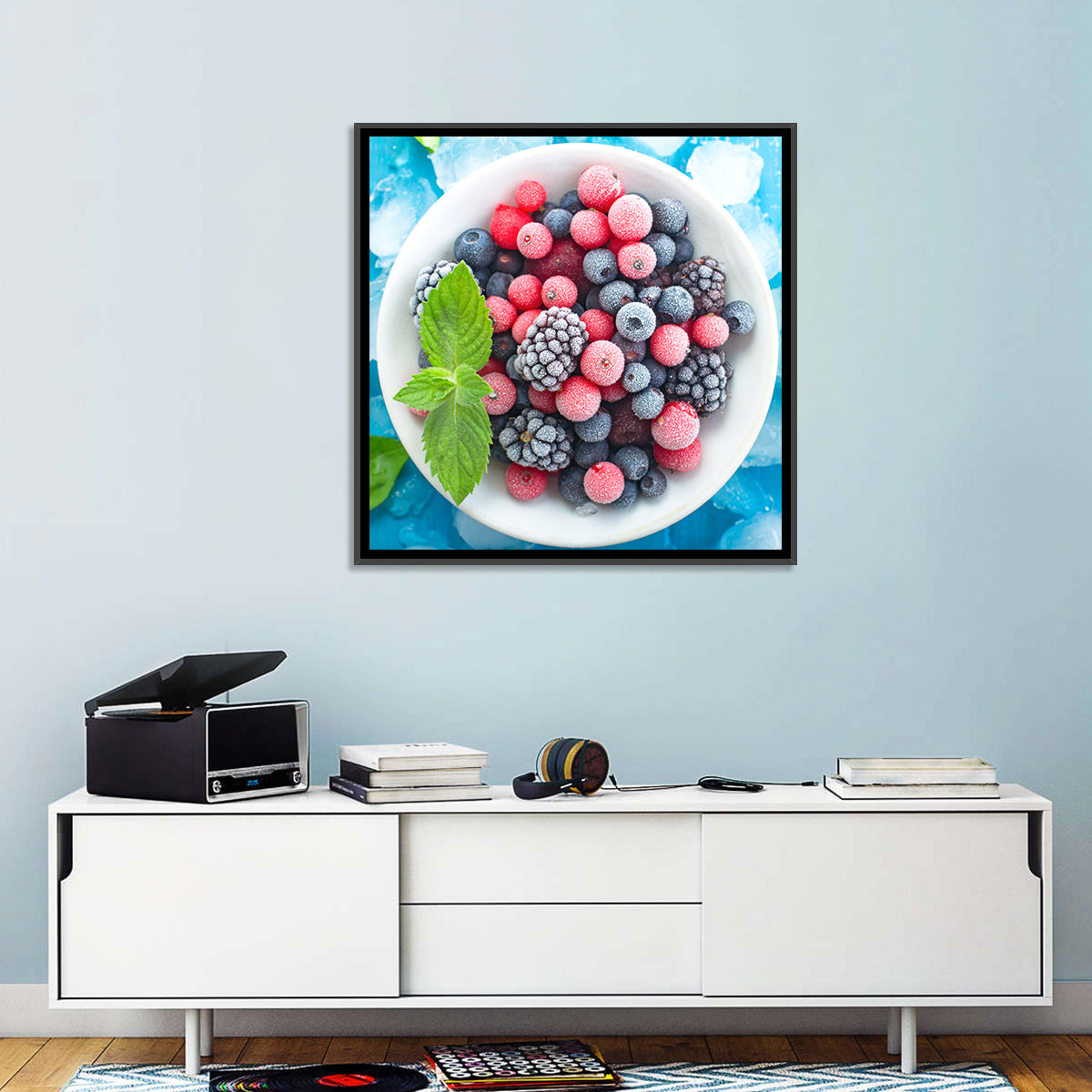 Frozen Berry Bowl Wall Art