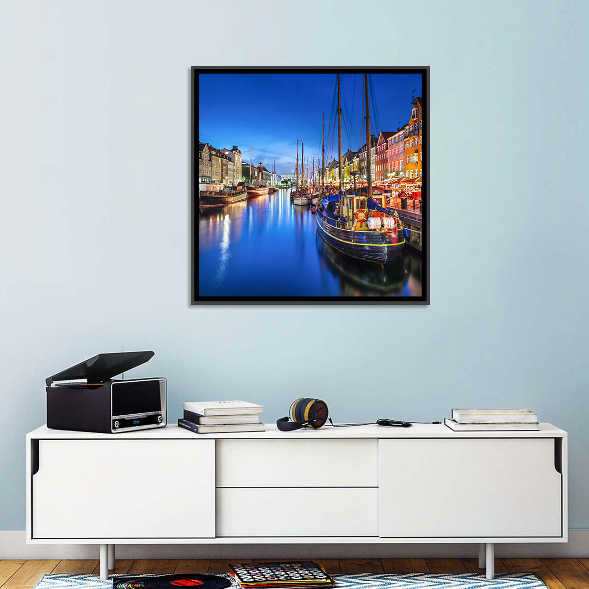 Nyhavn Canal at Dusk Wall Art