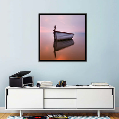 Pastel Boat Reflection Wall Art