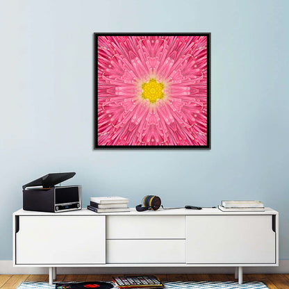 Kaleidoscopic Daisy Mandala Bloom Wall Art