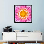 Kaleidoscopic Dahlia Mandala Bloom Wall Art