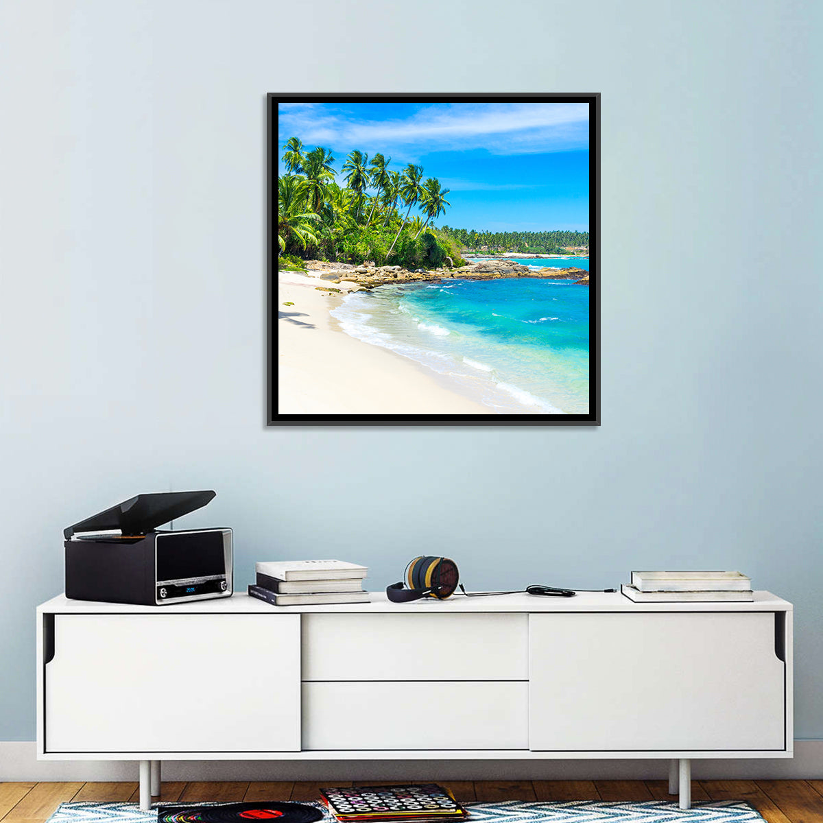 Sri Lanka Tropical Beach Wall Art